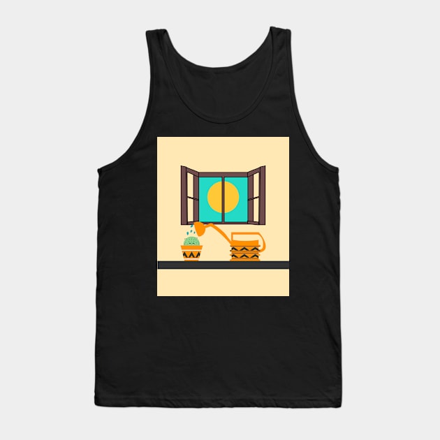 Cactus watering Tank Top by cocodes